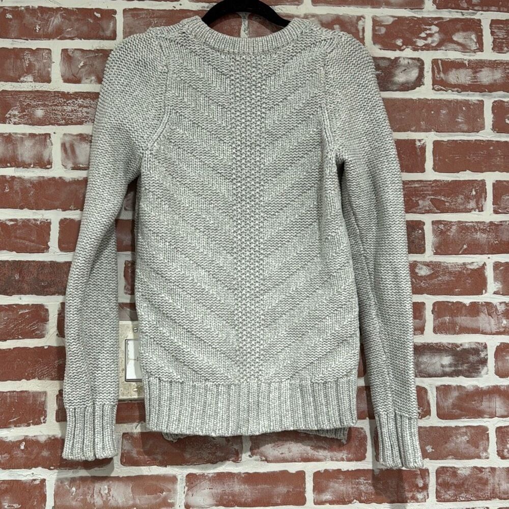A.L.C. Crewneck Chunky Knit Pullover Sweater Gray Womens EUC Size Small - Picture 2 of 7